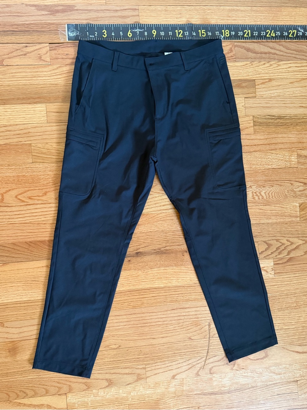 NEW Men’s Black Cargo Utility Pants 36x30 Slim Tapered Performance- Fabletics
